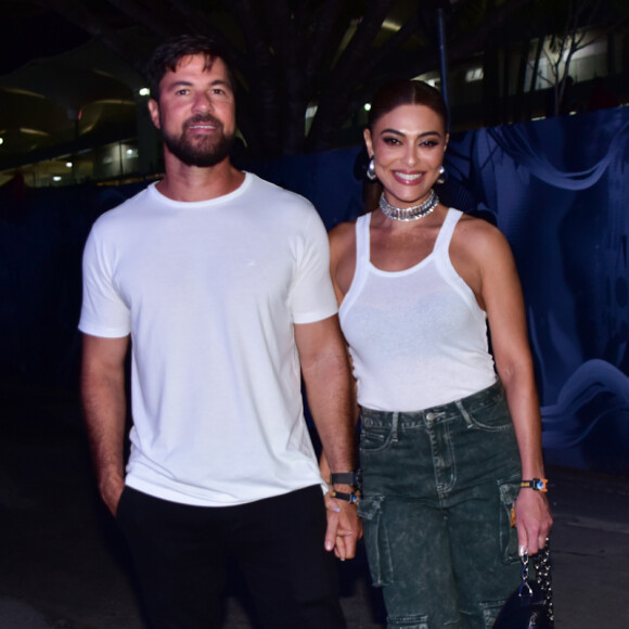 Juliana Paes foi com o marido ao The Town
