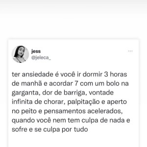 Preta Gil compartilhou um desabafo sobre ansiedade nas redes sociais