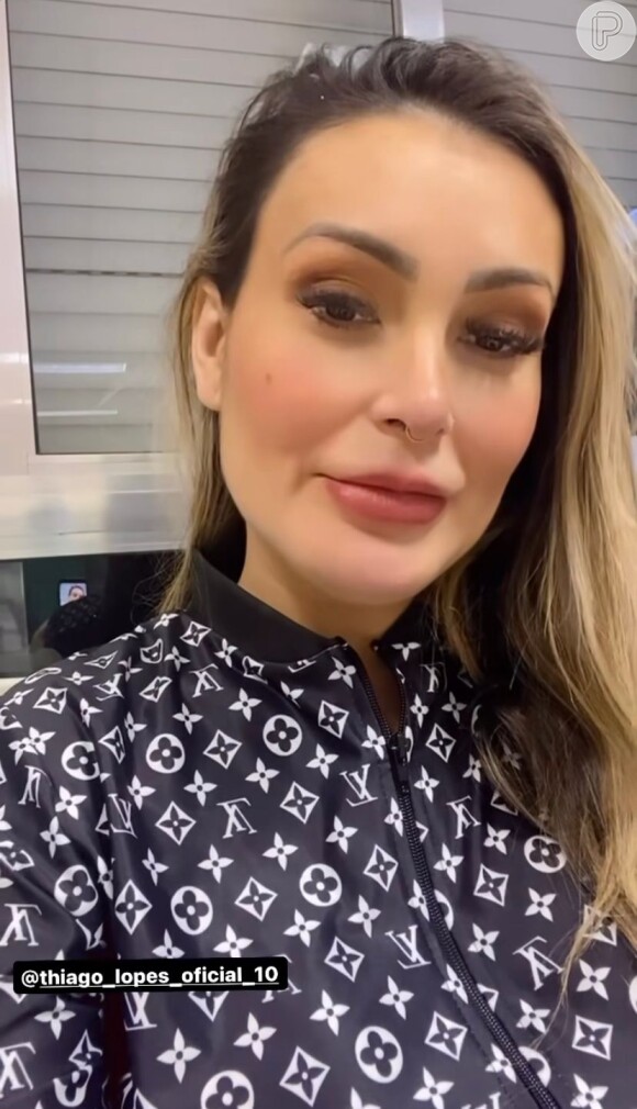 Andressa Urach também agradeceu ao seu ex-marido pelo apoio prestado