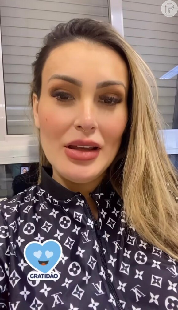 Andressa Urach agradeceu ao hospital responsável pela sua internação