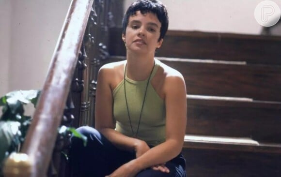 Na novela 'Renascer', Luciana Braga interpretou Sandra, filha de Teodoro (Herson Capri)