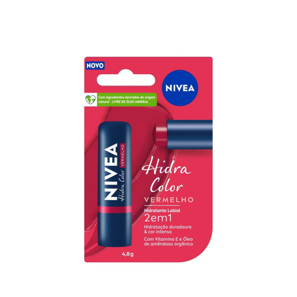 Hidratante labial Hidra Color Vermelho, NIVEA