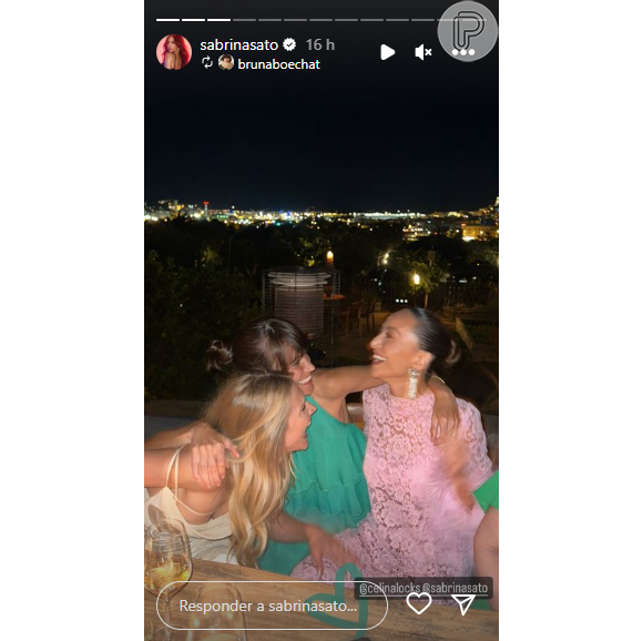 Sabrina Sato compartilhou momentos felizes do casamento de Ronaldo no seu Instagram para seus seguidores