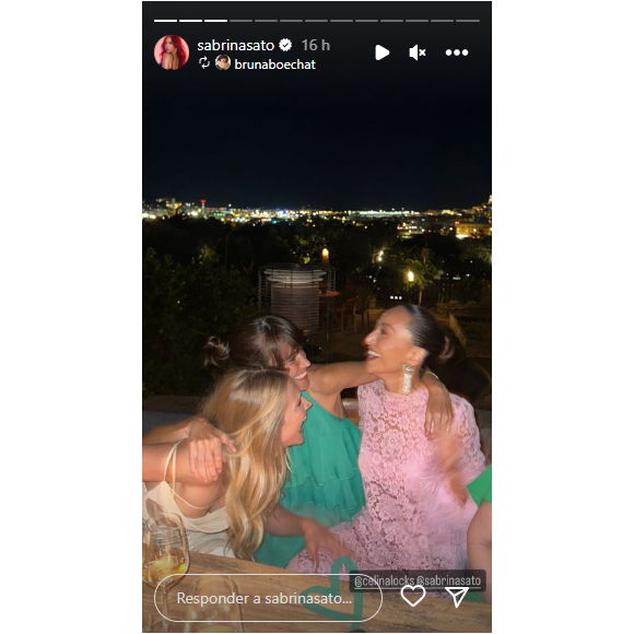 Sabrina Sato compartilhou momentos felizes do casamento de Ronaldo no seu Instagram para seus seguidores