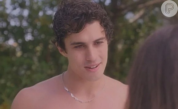 Em Elas por Elas, Bruno (Luan Argollo) pede, em sonho, para Natália (Mariana Santos) descobrir quem a matou