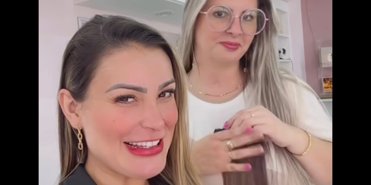 Foto Andressa Urach revela cabelo novo em transformação visual para gravar novo vídeo pornô e