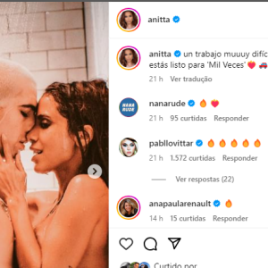 Anitta chamou Damiano David, meio a rumor dos dois estarem juntos, para participar do clipe 'Mil Veces'