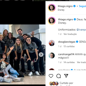 Após festa de aniversário cheia de luxo, Maíra Cardi, Thiago Nigro e família viajaram para a Disney