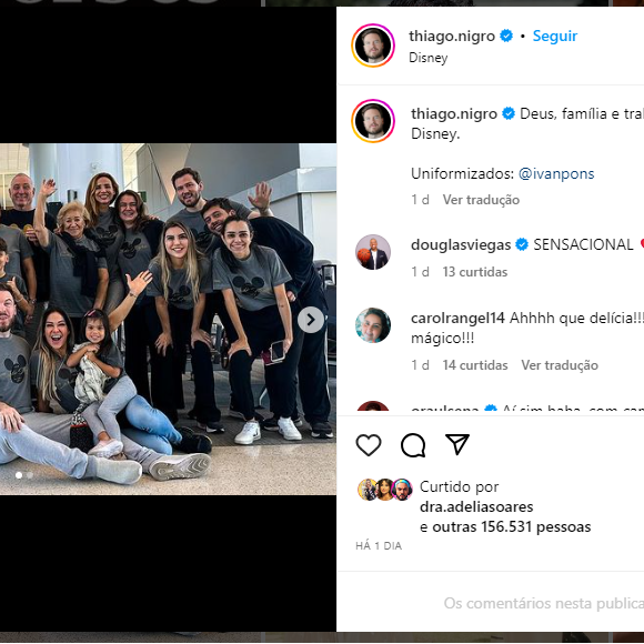 Após festa de aniversário cheia de luxo, Maíra Cardi, Thiago Nigro e família viajaram para a Disney