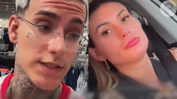 Arthur Urach sobre chamar Andressa pelo nome dela: 'Quando eu chamo ela de mãe mesmo ela não presta atenção'