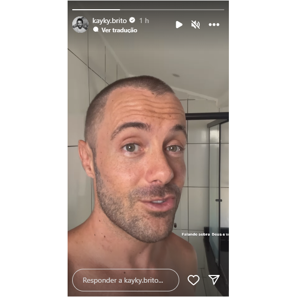Kayky Brito surgiu no Instagram, em meio a crise no casamento, para mandar recado para seus fãs