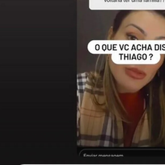 Andressa Urach provocou Thiago Lopes após término