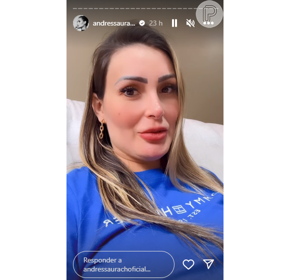 Andressa Urach mostrou sua rotina para seus seguidores e revelou que gastou 6 mil reais em exames