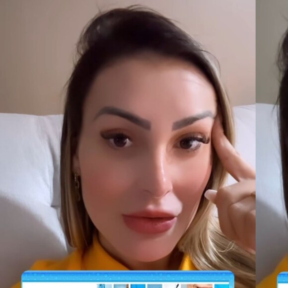 Andressa Urach se choca com valor de conta de água e denuncia roubo