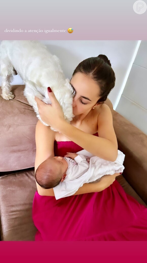Bruna Biancardi tem mostrado momentos com a filha nas redes sociais