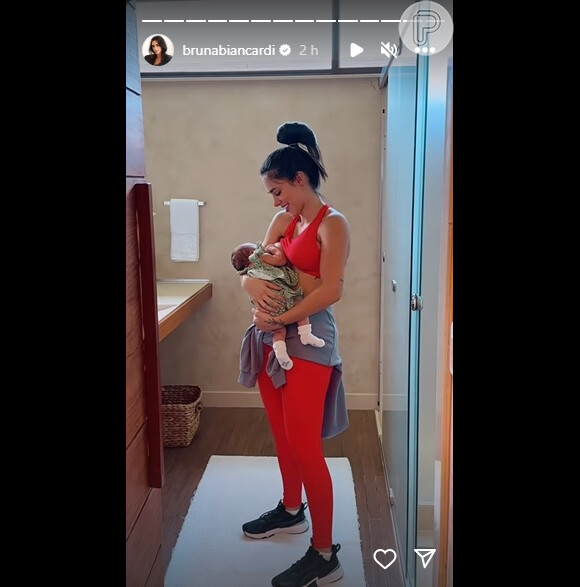Bruna Biancardi tem copartilhado detalhes de maternidade de primeira viagem nas redes sociais