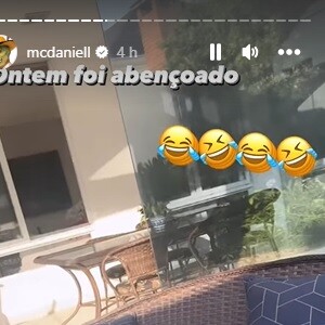MC Daniel e Yasmin Brunet têm compartilhado inúmeros momentos de intimidade