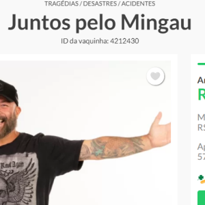 Juntos pelo Mingau é o nome da vaquinha que foi criada pela família para pagar o tratamento do músico