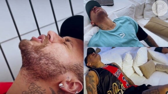 'Pelo amor de Deus': Neymar chora de dor e surge com a filha, Mavie, no colo em bastidores da fisioterapia por grave lesão no joelho