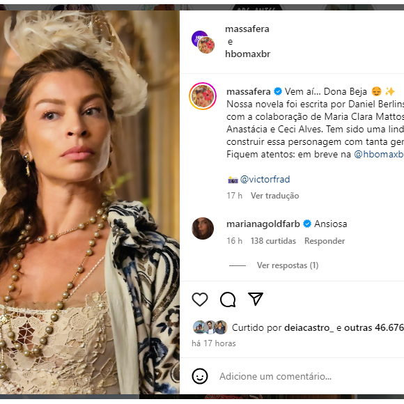 Grazi Massafera respondeu à altura comentário espinhoso que a comparava com Maitê Proença