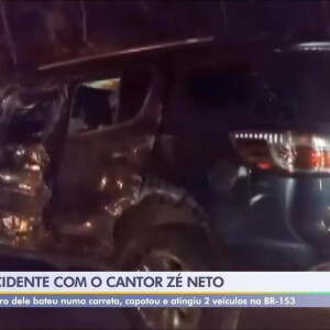 O cantor Zé Neto, dupla de Cristiano, sofreu um grave acidente de carro na noite desta terça-feira (05)