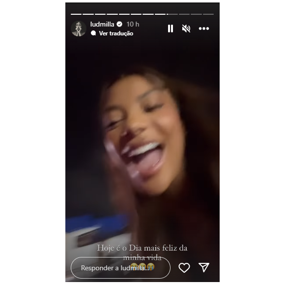 Ludmilla comemorou após encontrar Beyoncé em Salvador no dia 21 de dezembro de 2023
