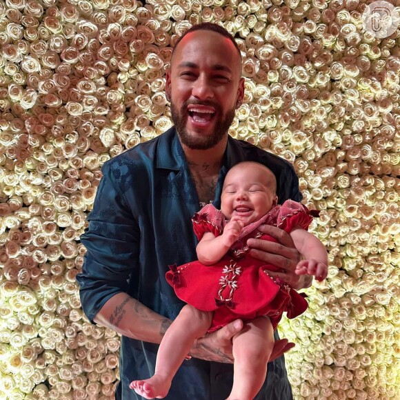 Neymar passou o primeiro Natal com a filha, Mavie, nascida em outubro de 2023