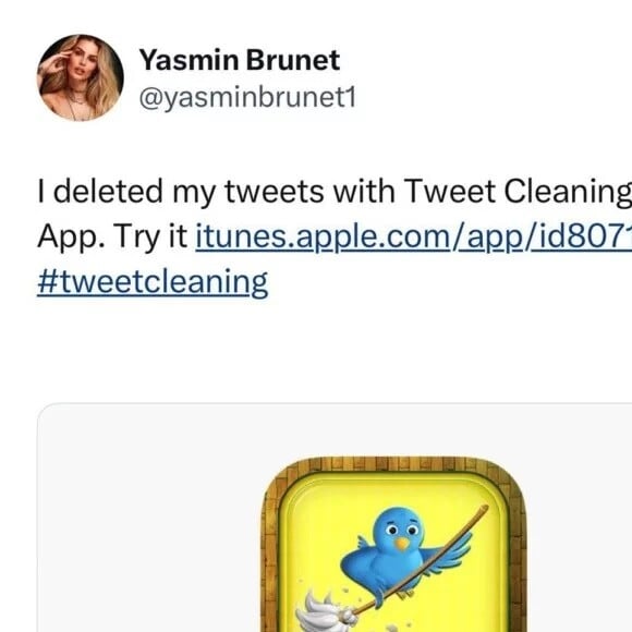 Internautas perceberam que Yasmin Brunet apagou tuítes velhos no X/Twitter e deixa pista de que entrará no BBB 24