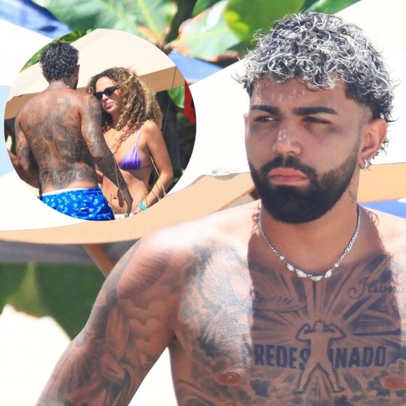 Gabigol é flagrado em praia com affair