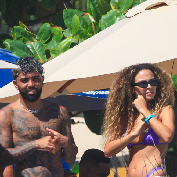 Gabigol não trocaram beijos em praia