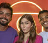 Gabriela Medeiros participou da mensagem de final de ano da Globo ao lado de Juan Paiva e Rodrigo Simas