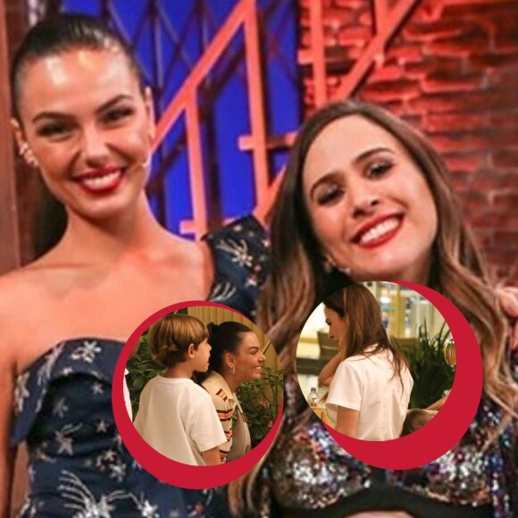 Passeio global! O encontro de Tatá Werneck e Isis Valverde com Clara e Rael é a série de fotos mais fofas que você vai ver hoje