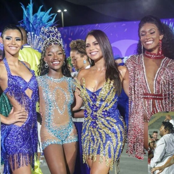 Encontro das rainhas do Carnaval 2024! Lexa, Viviane Araujo, Fabíola Andrade e mais famosas arrasam com decote e brilho em gravação da Globo