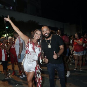 Carnaval 2024 do Rio: Viviane Araujo se encontrou com Dudu Nobre em ensaio do Salgueiro