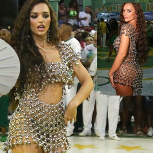 Carnaval 2024 do Rio: Rafa Kalimann apostou em vestido ousado e deixou o bumbum à mostra em ensaio da Imperatriz em 26 de janeiro de 2024