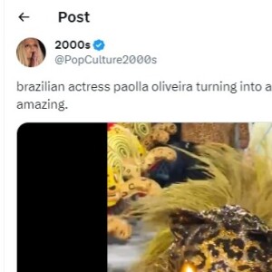 Paolla Oliveira ganhou destaque na página Pop Culture 2000s, muito famosa no X, antigo Twitter