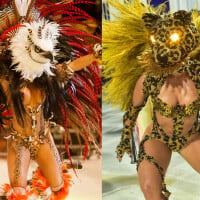 Onça de Paolla Oliveira no Carnaval 2024 não é a única! Isabelle, do 'BBB 24', também já se transformou em animais no Festival de Parintins