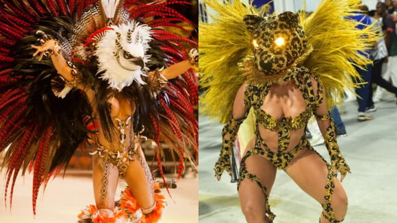 Onça de Paolla Oliveira no Carnaval 2024 não é a única! Isabelle, do 'BBB 24', também já se transformou em animais no Festival de Parintins