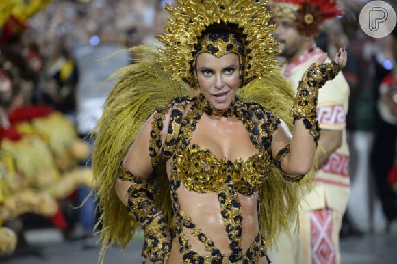Paolla Oliveira surpreendeu ao surgir como onça em fantasia ousada no Carnaval 2024 da Grande Rio