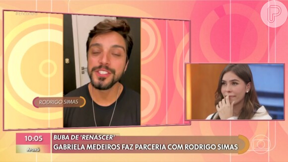 Buba de 'Renascer', Gabriela Medeiros se emocionou com mensagem de Rodrigo Simas, seu par na TV: 'Desde o primeiro dia, quando nos conhecemos, sabíamos o caminho que tínhamos para trilhar. E está sendo um caminho delicioso, profundo'