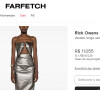 Vestido Rick Owens  usado por Ludmilla em premiação custa R$ 11 mil na Farfetch