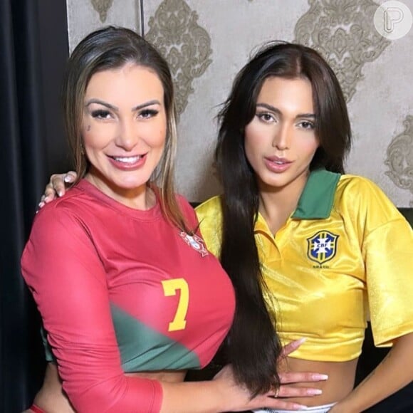 Pornô de Andressa Urach com a ex-amante de Neymar, Fernanda Campos, repercutiu bastante recentemente
