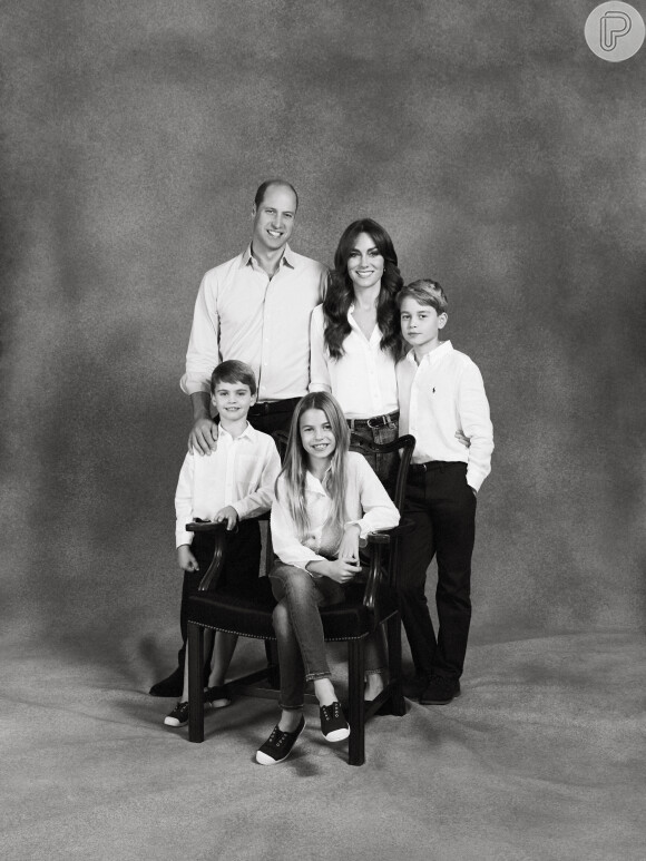 Internautas também estranharam a ausência de Willian na foto de Kate Middleton com os filhos