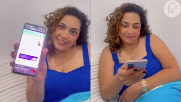 Camila Moura, mulher de Lucas 'Buda', grava vídeo votando no brother