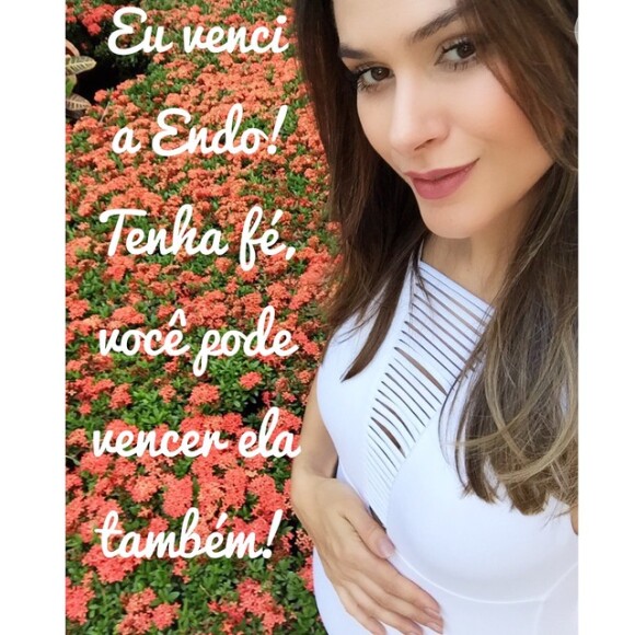 Fernanda Machado confirmou a gravidez na última quarta-feira, 14 de janeiro de 2015. Ela chegou a operar uma endometriose e corria o risco de não conseguir engravidar