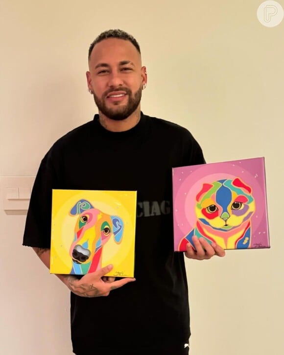 Neymar na mesma galeria em Miami