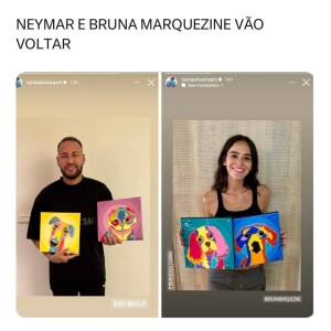 'Neymar e Bruna Marquezine vão voltar', escreveu um internauta