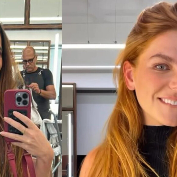 Mariana Goldfarb fica ruiva em abril de 2024