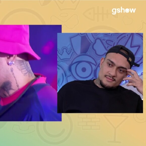 Fora do 'BBB 24', Bin assistiu aos beijos que deu em Giovanna e ficou tímido