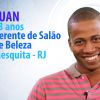 Atualmente, Luan trabalha como gerente de salão de beleza na Baixada Fluminense